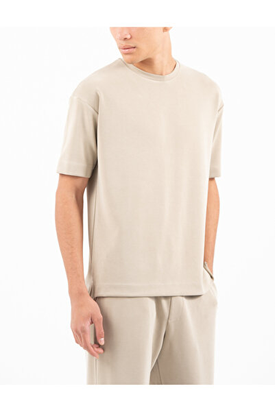 Vittorio Ανδρικό T-shirt Μπεζ JORDAT-FANCO