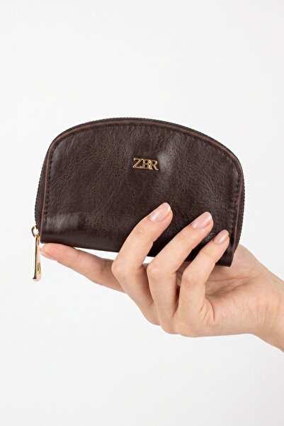 Rays Brown Zippered Mini Wallet 235
