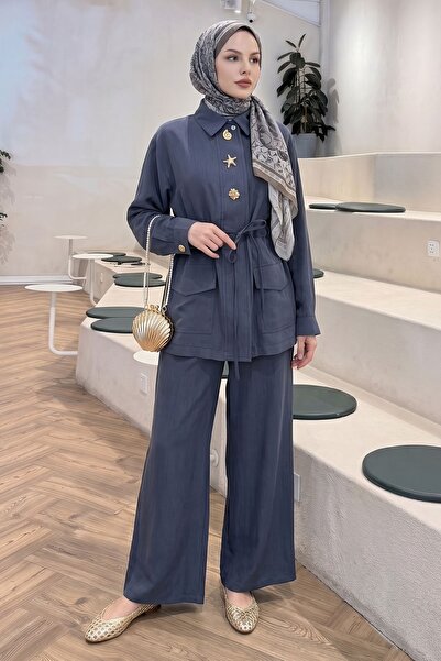 InStyle Indigo Suit with Tunnel Arched Trousers