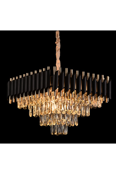 Alessandro DESIGN Candelabru Cristal VERSAILLES Nobile 5xE14, Diametru 38cm, ...
