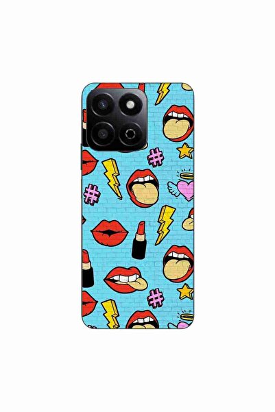 OEM Husa compatibila cu Honor 200 Smart Silicon Gel Tpu Model Pop Art Lips
