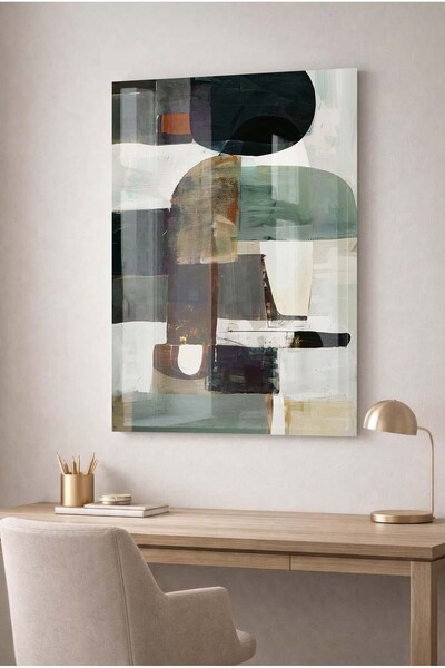 Zevahir Mobilya Dekorasyon Tablou decorativ modern din sticlă temperată, cu d...