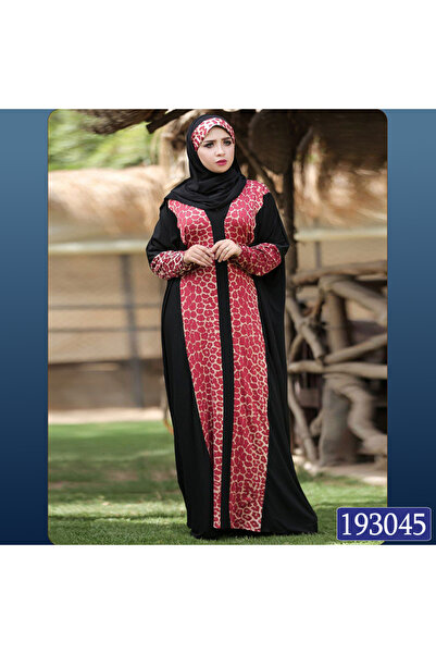 ABAYA Cascala Ozden Tiger Long Red * Black