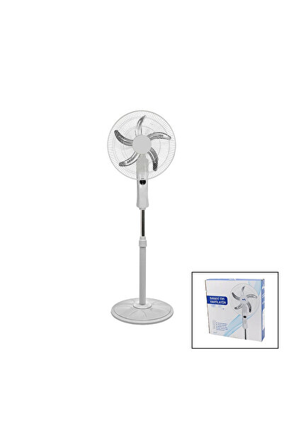 Go İthalat Sanayi Tipi Ayaklı Vantilatör Uzaktan Kumandalı 18 inç 45 cm 5 Met...