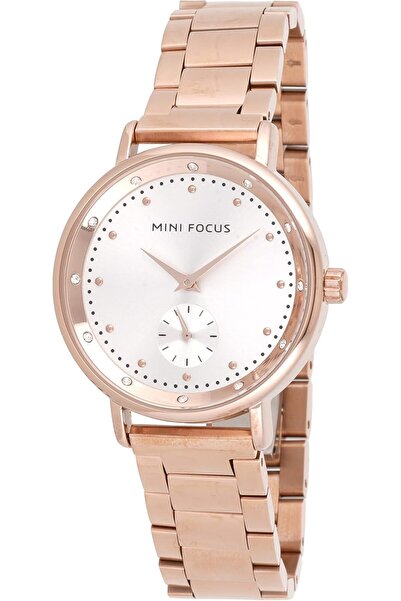 Mini Focus ساعة كوارتز للنساء بشاشة تناظرية وحزام من الفولاذ المقاوم للصدأ - ...