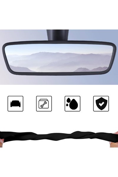 OLED GARAJ إطار سيليكون أبيض لمرآة الرؤية الخلفية الداخلية متوافق مع سيارات تيسلا موديل Y ليجاسي وجوناير