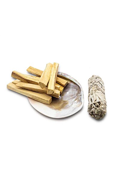 Palo Santo 50g + White Sage 10cm + Shell
