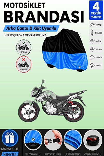 Cemku Double Black Top - Blue Bottom, Rear Bag Compatible Yuki Drag 200 Motor...