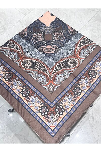 MODA وشاح ناعم بنمط عرقي من ميرا مقاس 120 × 120 سم
