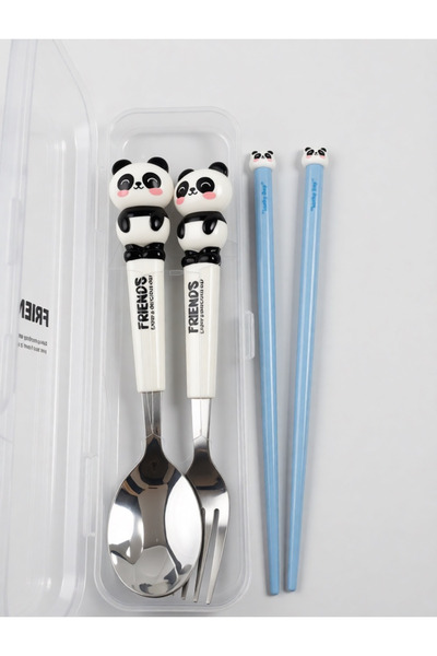Cherry Chopstick ve çatal kaşık seti