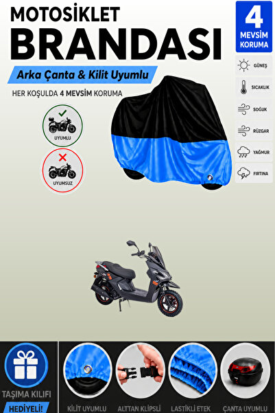 Cemku Double Black Top - Blue Bottom, Rear Bag Compatible Altai F2Max 50 Plus...