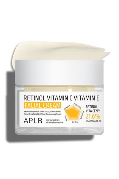 APLB CREMĂ FACIALĂ CU RETINOL, VITAMINA C ȘI VITAMINA E - Cremă facială cu Re...