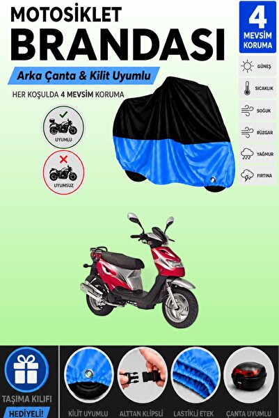 Cemku Double Black Top - Blue Bottom, Rear Bag Compatible Kanuni Popcorn 90 M...