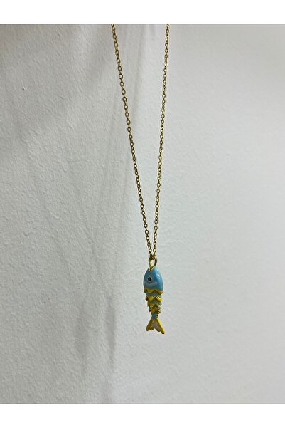 LUMI TAKI-SAAT Gold Colored Fish Necklace