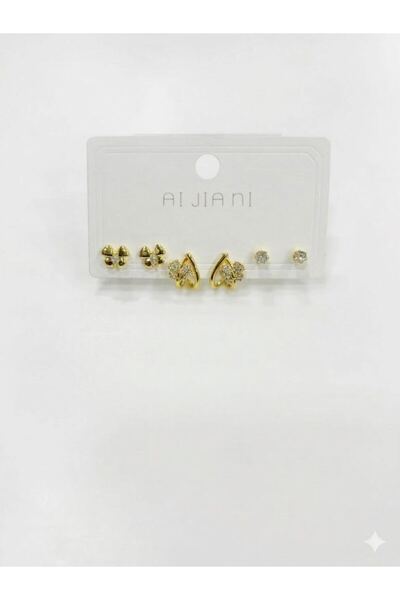 atastore2017 Clover detailed six earrings