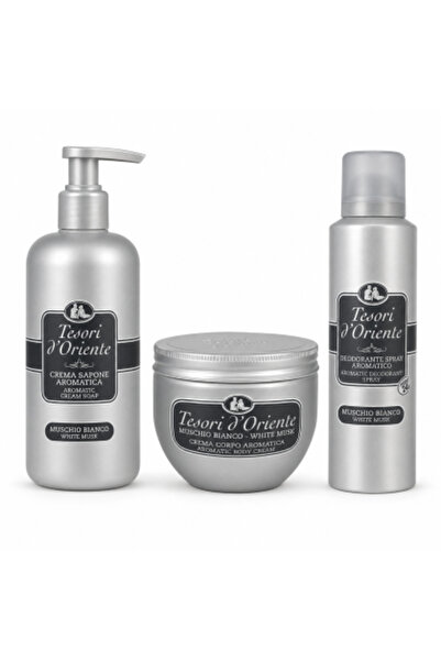 Tesori d'Oriente Set Tesori d’Oriente White Musk – Săpun cremă 300 ml + Cremă...