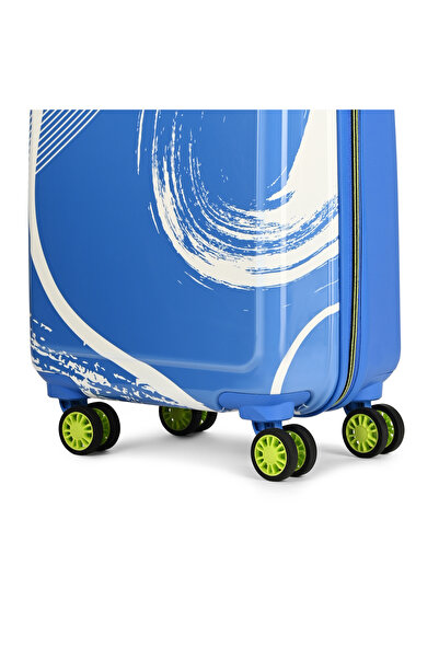 Skybags SPLASH Cabin 20 Inch Polypropylene(PP), 4 Spinner Double Wheel Trolley Bags for Travel, Hard Case Lightweight Bag with TSA Lock, Tough Suitcase for Travel (Small), Blue