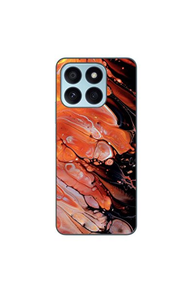 OEM Husa compatibila cu Honor X8b Silicon Gel Tpu Model Abstract Lava Flow