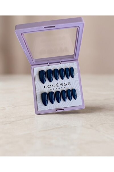 Louesse Beauty LOUÉSSE BEAUTY BASIC Midnight Blue Takma Tırnak Seti