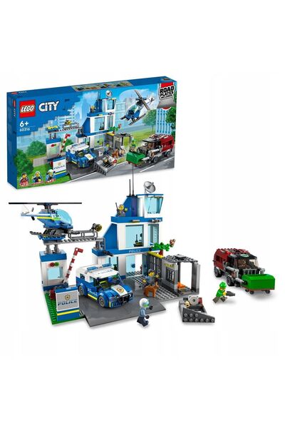LEGO Set de joacă Secția de Poliție City 60316 – 668 piese, Vârsta 6+