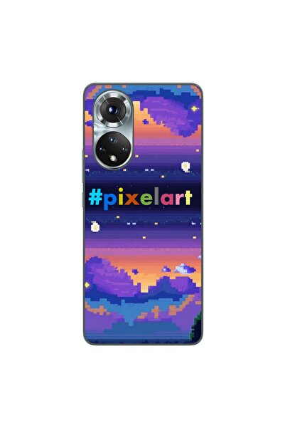 OEM Husa compatibila cu Honor 50 Silicon Gel Tpu Model Pixel Art Peisaj