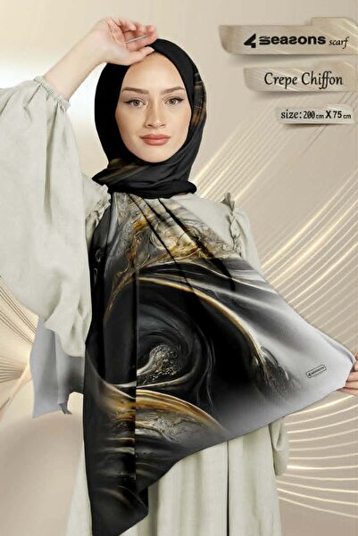 4seasons scarf Crepe Chiffon Veil