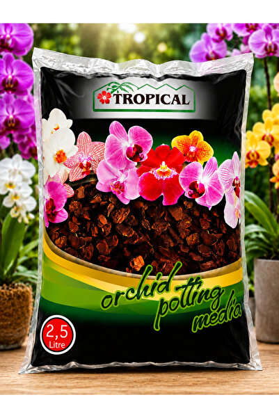 Florya Botanik 2,5 Litre Ithal Çam Kabuğu - Ithal Orkide Toprağı - Elenmiş Te...
