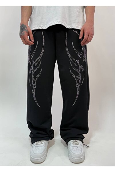zaee Inferno Stone Detailed Baggy Sweatpants