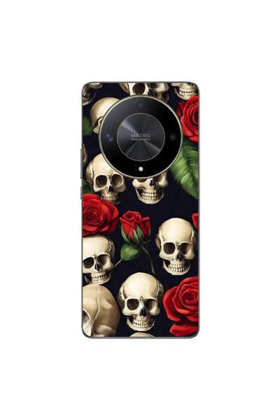 OEM Husa compatibila cu Honor Magic6 Lite Silicon Gel Tpu Model Skulls and Roses