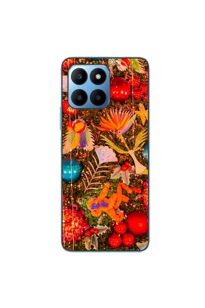 OEM Husa compatibila cu Honor X6 Silicon Gel Tpu Model Craciun Decor Brad Vin...