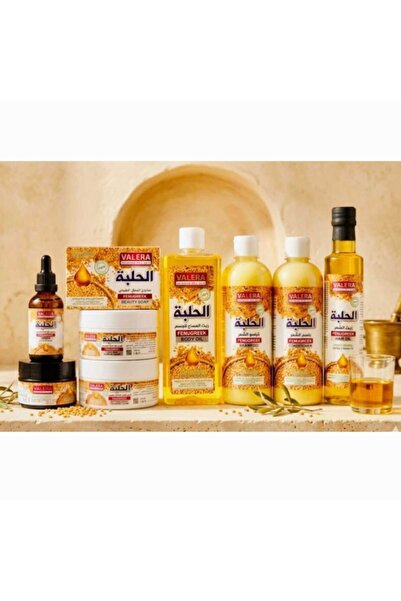 Valera Fenugreek Body & Hair Care Kit - 8in1 Set With Shampoo, Conditioner, H...