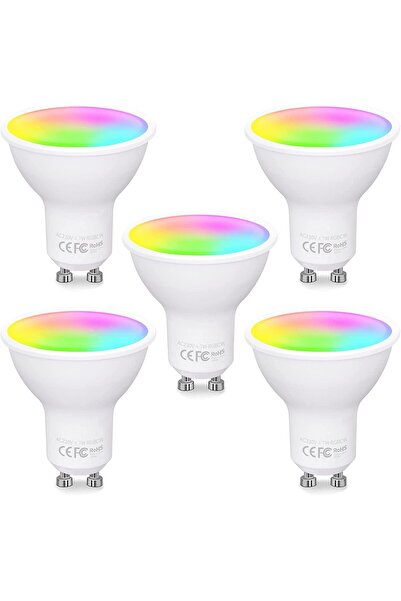 FITOP Becuri inteligente GU10 Alexa, Lampă inteligentă WiFi, 4.7 W echivalent...