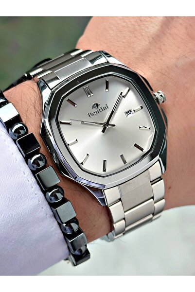 Bentini Men's Wrist Watch with Calendar – Steel Band, 3 Atm Water Resistant, ...