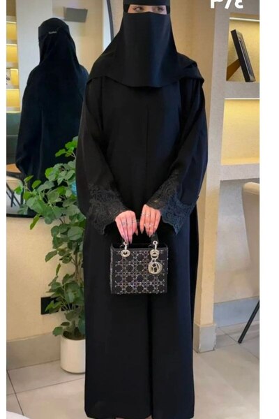LUXURY Abaya Abaya Christina..Abaya Haba with Original Crepe Fabric and a Straight Cut with a Unique Handcrafted Touch.