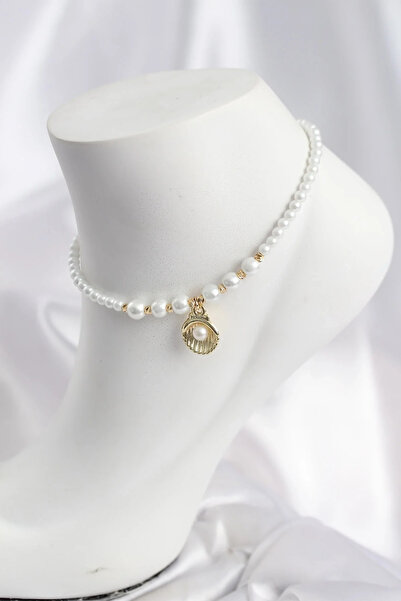 Marsilyan Nvdn- White Pearl Oyster Model Anklet Iegrs-Nvdn1