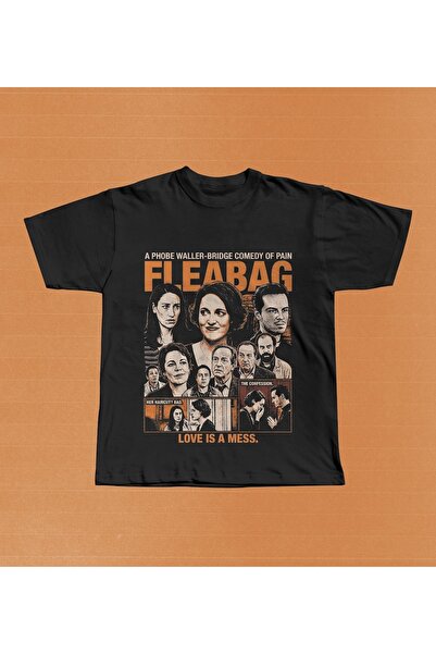 Grafftee Clothing Tricou oversize unisex cu imprimeu Fleabag