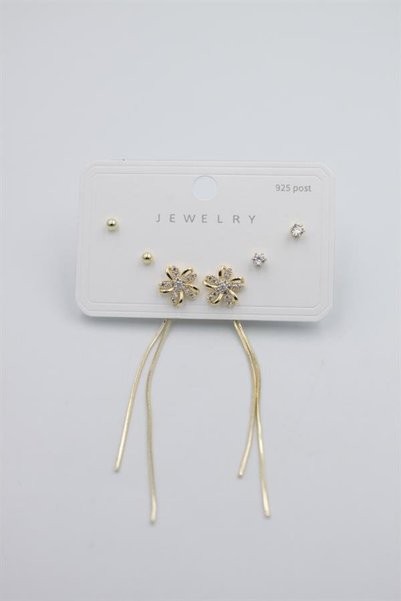 Ethab Ticaret Glb-stl41414 multi-set earrings - gold