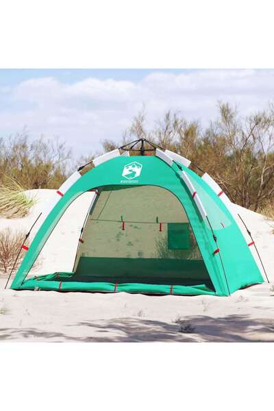 vidaxl Cort camping 2 persoane verde marin impermeabil setare rapida