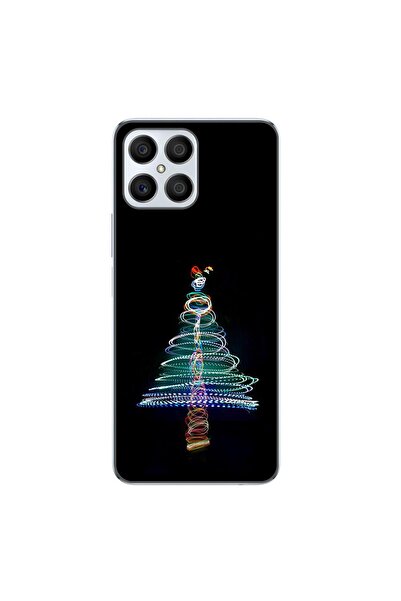 OEM Husa compatibila cu Honor X8 Silicon Gel Tpu Model Craciun Brad Neon