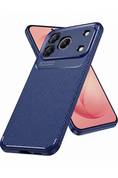 m.tk moveteck Honor 600 Pro Uyumlu Kılıf Kamera Çıkıntılı Karbon Desenli Renk...