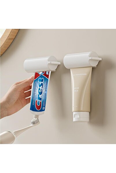 Arabest 2-Pack Wall Mount Toothpaste Squeezer, Self-Adhesive Roller Organizer...