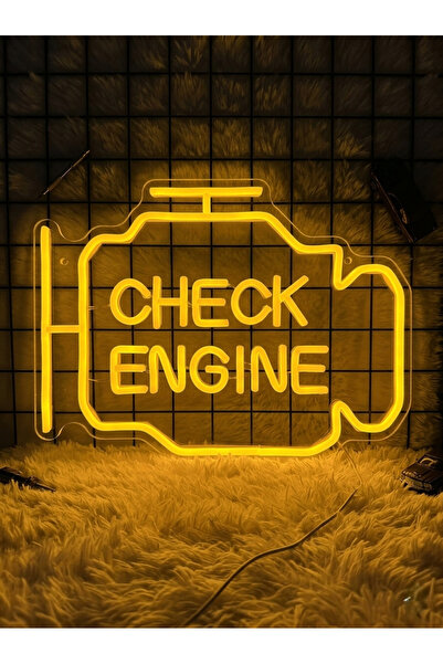 Lorax Erkek Odası Dekorasyonu İçin Motor Arıza Lambası Neon Tabelası, LED Gar...