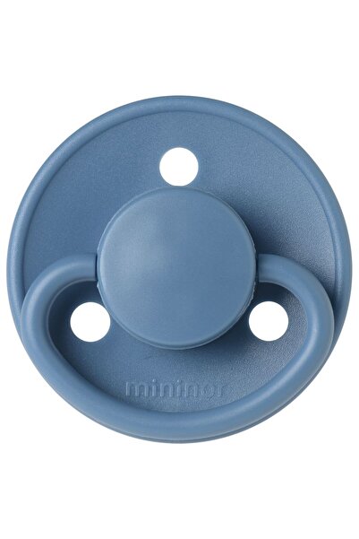 Mininor - Round Pacifier Silicone - 0M+ - Blue Whale