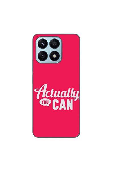 OEM Husa compatibila cu Honor X8a Silicon Gel Tpu Model Mesaj Actually You Can