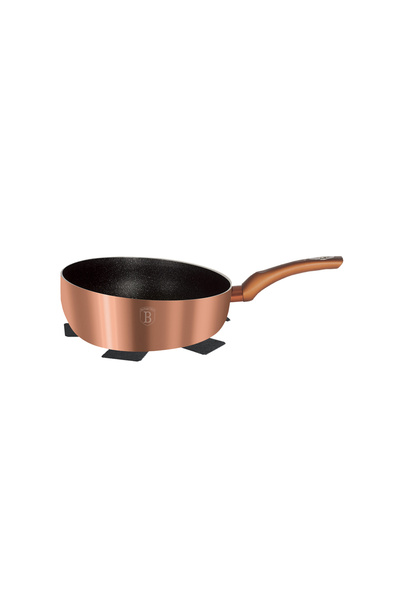 Berlinger Haus Τηγάνι Γουόκ Wok 26 cm, σε Ροζ Χρυσό Χρώμα, Metallic Line Rose...