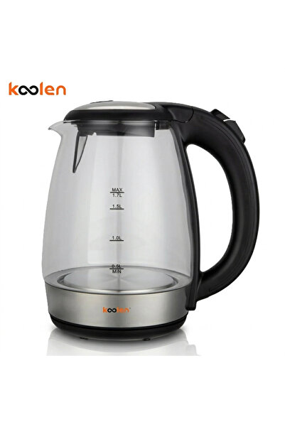 Koolen 1.7L Electric Glass Kettle, 2200W Fast Boiling Tea & Coffee Water Boil...