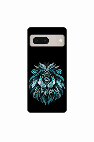 OEM Husa compatibila cu Google Pixel 7 Silicon Gel Tpu Model Abstract Lion