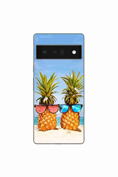 OEM Husa compatibila cu Google Pixel 6 Pro Silicon Gel Tpu Model Beach Pinnea...