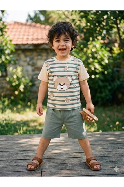 Milanlı Kids Boy's Cotton Summer Set (Top and Bottom)