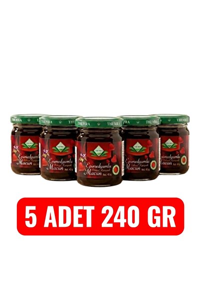 Themra Bal Ginsengli Bitkisel Karışımlı Mesir Epimedyümlü1 Kuvvet Macun 5 Ade...